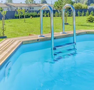 PISCINE BOIS INDIANA 6.70x4.00 H 1.38 LUXE