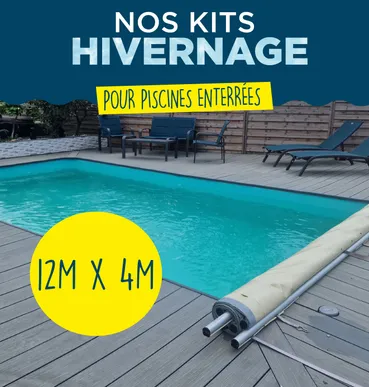 KIT HIVERNAGE PISCINE ENTERRE 12,00x4,00